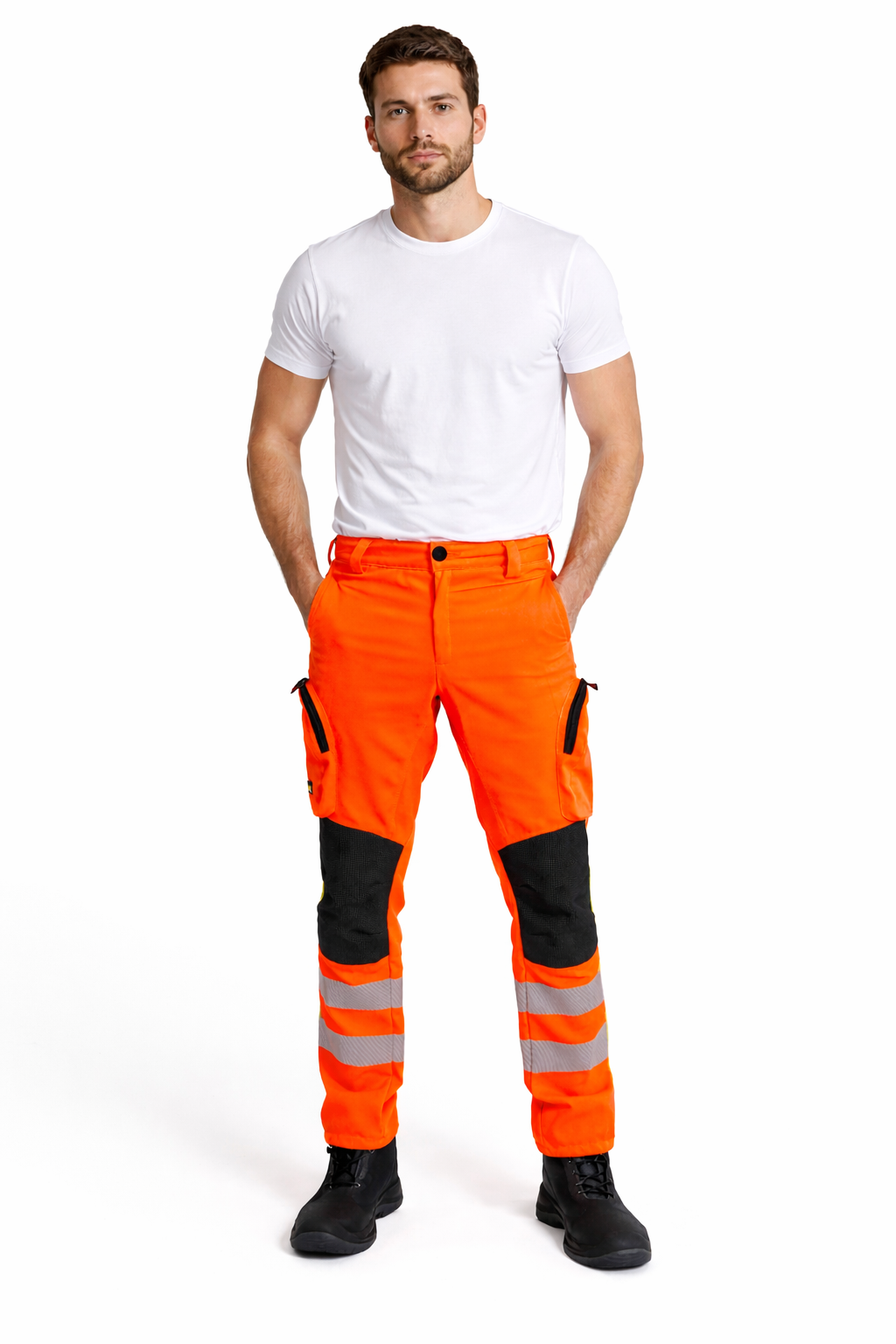 Pantalone Elasticizzato Operativo Arancione