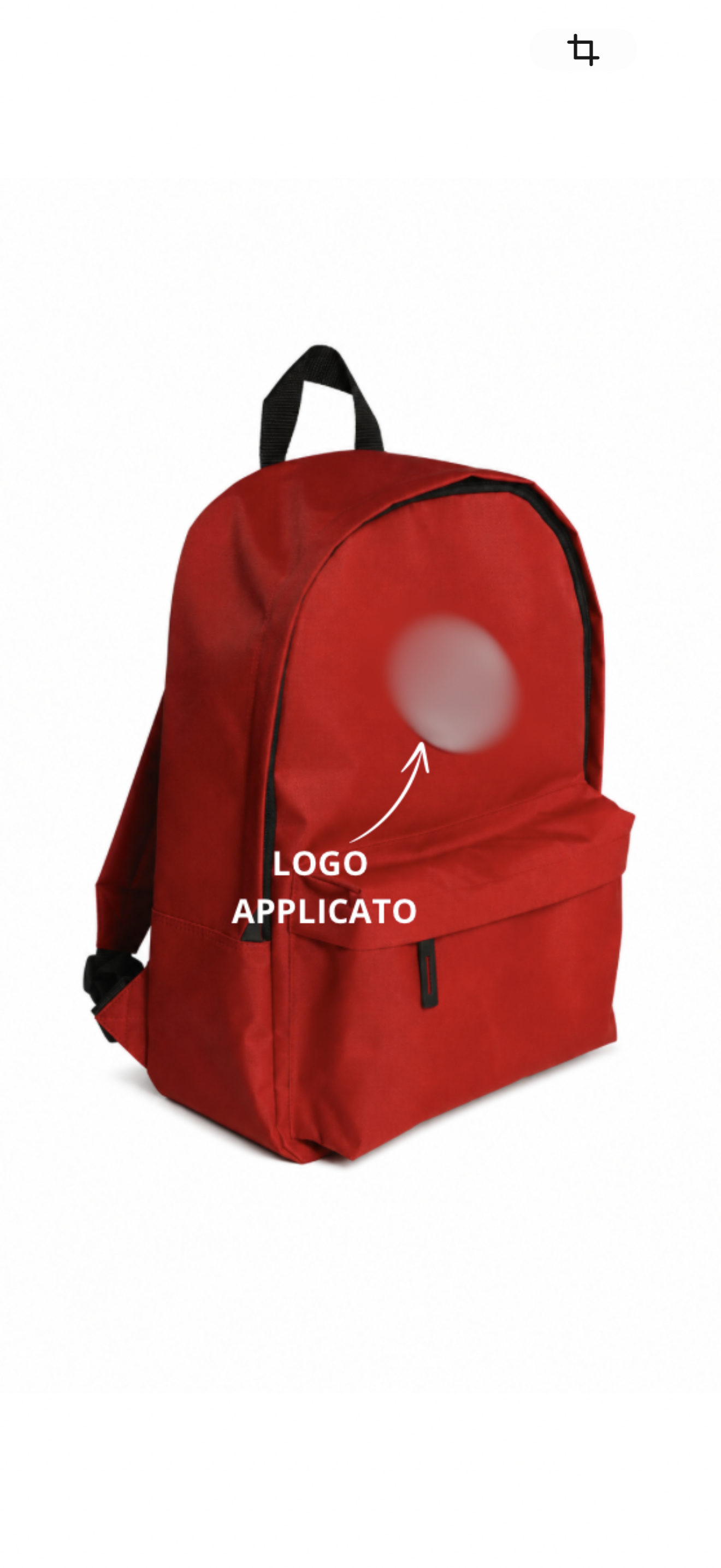 Zaino Con Patch Frontale